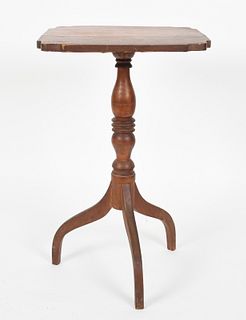 Federal Maple Tilt-Top Candle Stand, 19th Century