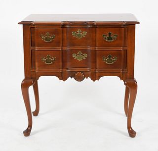 Queen Anne Style Mahogany Lowboy