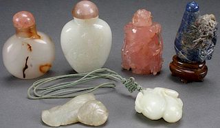 CHINESE SNUFF BOTTLES, INCLUDING JADE, 19TH/20TH