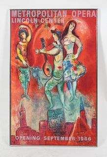 Marc Chagall Poster, 1966 Metropolitan Opera