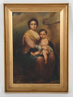 Continental School (19th c.) Oil on Canvas