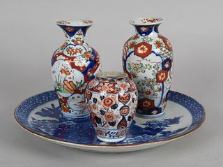 Four Pieces of Japanese Porcelain, Imari