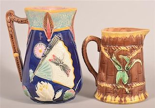 Two Majolica Pitchers.