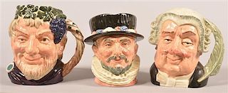 Three Large Royal Doulton Character Mugs.
