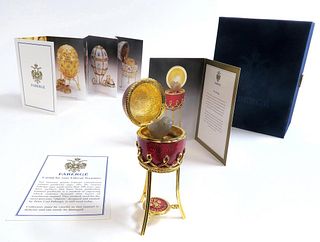 A Faberge Menagerie Chicken Surprise Egg