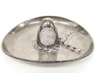 A Decorative Sterling Silver Sombrero Hat
