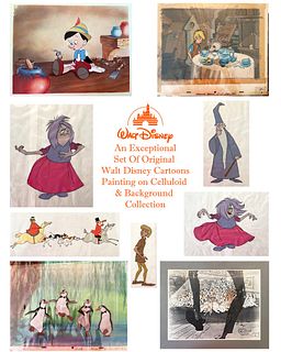 A Fine Set Of Walt Disney Cartoons Painting Collection