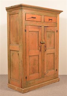 American 19th Century Softwood Jelly Cupboard.