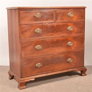 Pennsylvania Chippendale Walnut Chest of Drawers.
