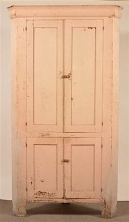 PA Softwood Single Part Blind Door Corner Cupboard.