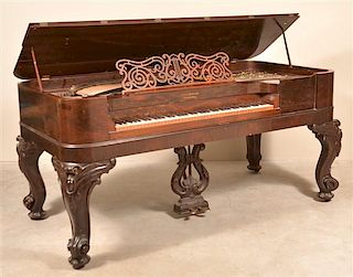 Union Company, Philada. Rosewood Square Grand Piano.