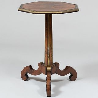 William IV Brass-Mounted Rosewood Octagonal Table
