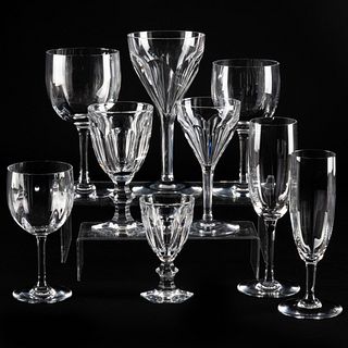 Baccarat Part Stemware Service in the 'Montaigne' and 'Harcourt-Versailles' Patterns