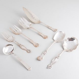 Gorham Silver Flatware Service and a Group of American Silver Serving Pieces