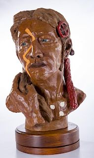 O.T. Bonnett "Crazy Horse Dakota" Sculpture