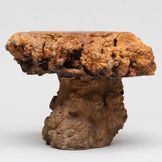 Burl Root Table, Possibly Chinese