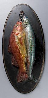Pate de Verre Fish Sculpture Dated 1872