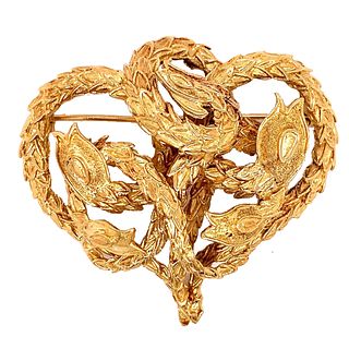 Lalaounis 18K Yellow Gold Brooch