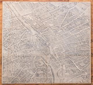 Louis Bretez Paris 1739 Map Reproduction