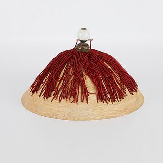 Chinese Qing Dynasty Official's Wicker Hat