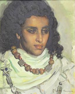 HERRERA, Jose Cruz. Oil on Canvas. Portrait of a