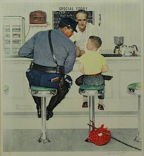 ROCKWELL, Norman. Signed Offset Lithograph "The
