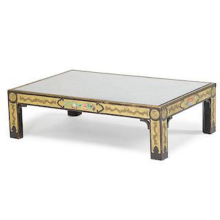 GEORGE III STYLE PAINT-DECORATED LOW TABLE
