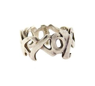 Tiffany &amp; Co Picasso Love &amp; Kisses XO Sterling Ring