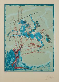 Salvador Dali "Joan of Arc" 1977 Lithograph