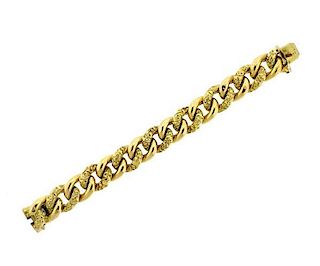 18k Gold Chain Link Bracelet