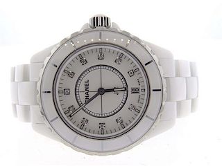 Chanel J12 Diamond White Ceramic Watch