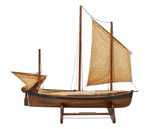 An American Bark wooden ship model