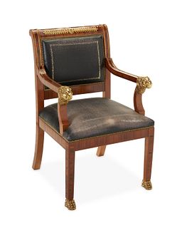 A Louis XV-style executive chair