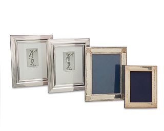 A group of contemporary sterling silver frames