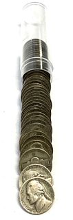 (1) Roll (40) World War II Silver Nickels