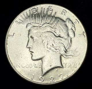 1927-S Peace Silver Dollar AU50