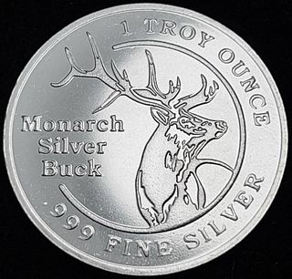 Monarch Silver Buck 1 ozt .999 Fine Silver