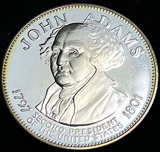 Vintage 1797 Presidential John Adams Sterling Silver 0.98 ozt ASW