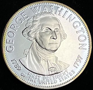 Vintage 1789 Presidential George Washington Sterling Silver 0.98 ozt ASW