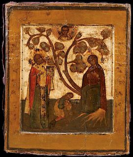 RUSSIAN ICON OF THE APPEARANCE OF THE MOG