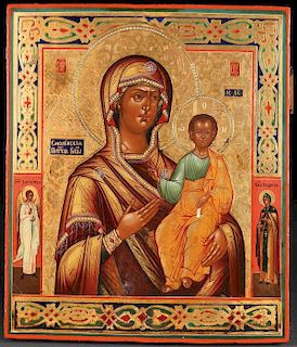 RUSSIAN ICON OF THE SMOLENSK MOTHER OF GOD