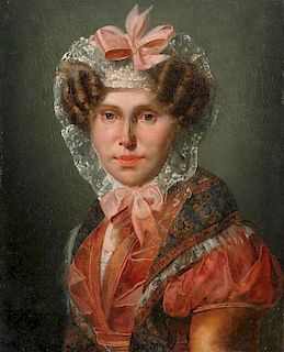 PORTRAIT OF A YOUNG WOMAN, CIRCLE OF HERSENT