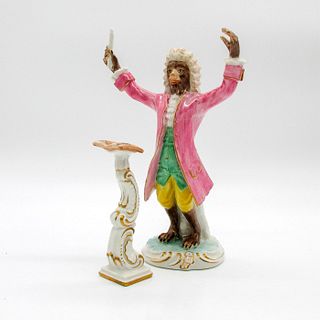 2pc Chelsea House Port Royal Figurine, Monkey Conductor