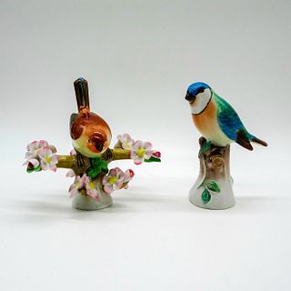 Pair of Vintage Herend Porcelain Bird Figurines