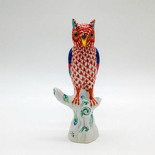 Vintage Herend Porcelain Great Horned Owl Figurine