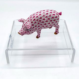 Vintage Herend Animal Figurine, Pig 15301