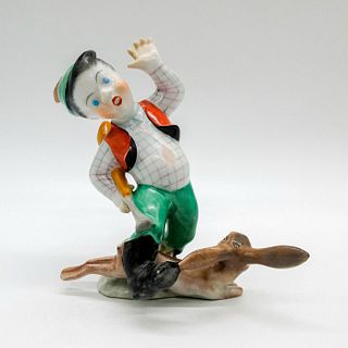 Vintage Herend Porcelain Figurine, Hunter and Hare