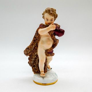 Antique Meissen Porcelain Figurine, Allegory Winter