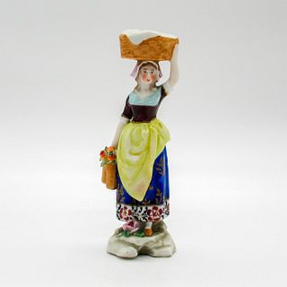 Antique Chelsea Miniature Figurine, Laundress