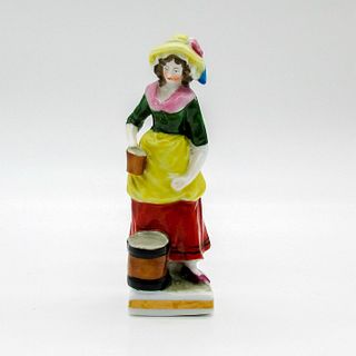 Antique Chelsea Miniature Figurine, Maid with Bucket